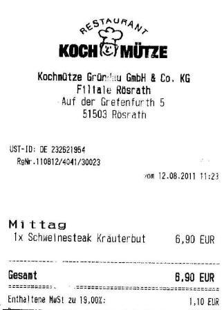 tghh Hffner Kochmtze Restaurant